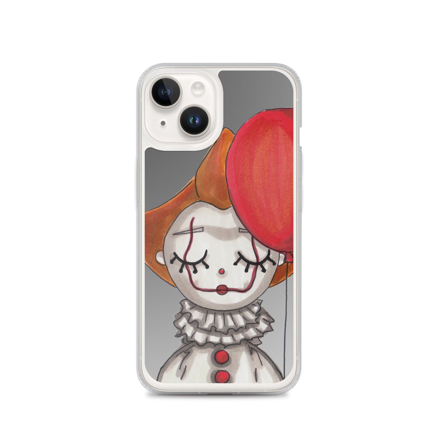 Clown, Balloon, Halloween, Clear Case for iPhone®