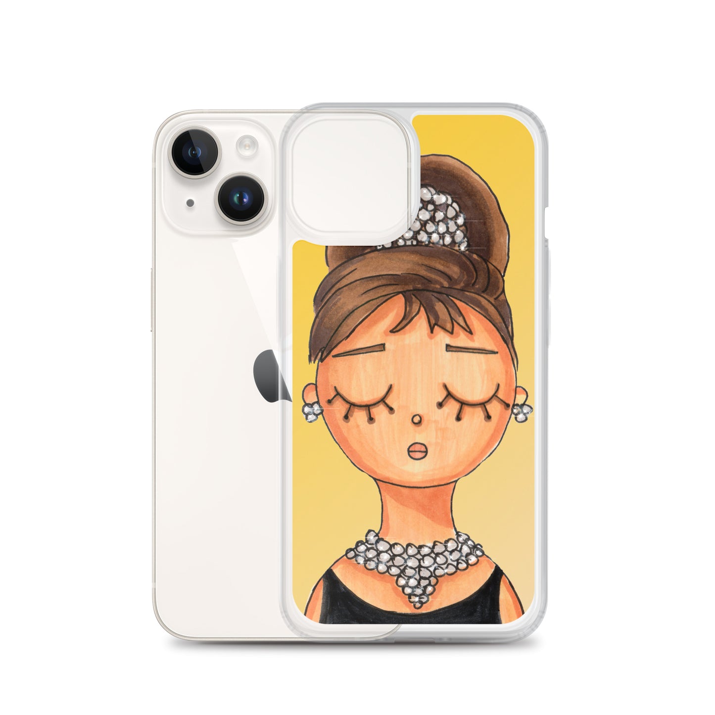 Audrey, Holly Golightly, Clear Case for iPhone®