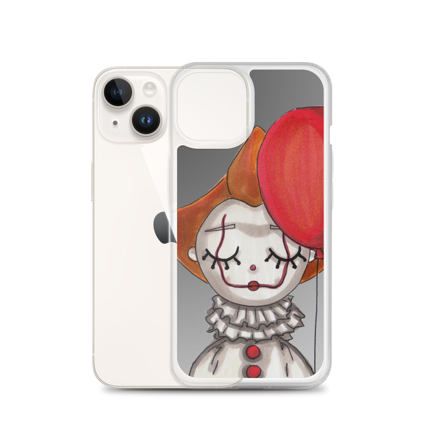 Clown, Balloon, Halloween, Clear Case for iPhone®