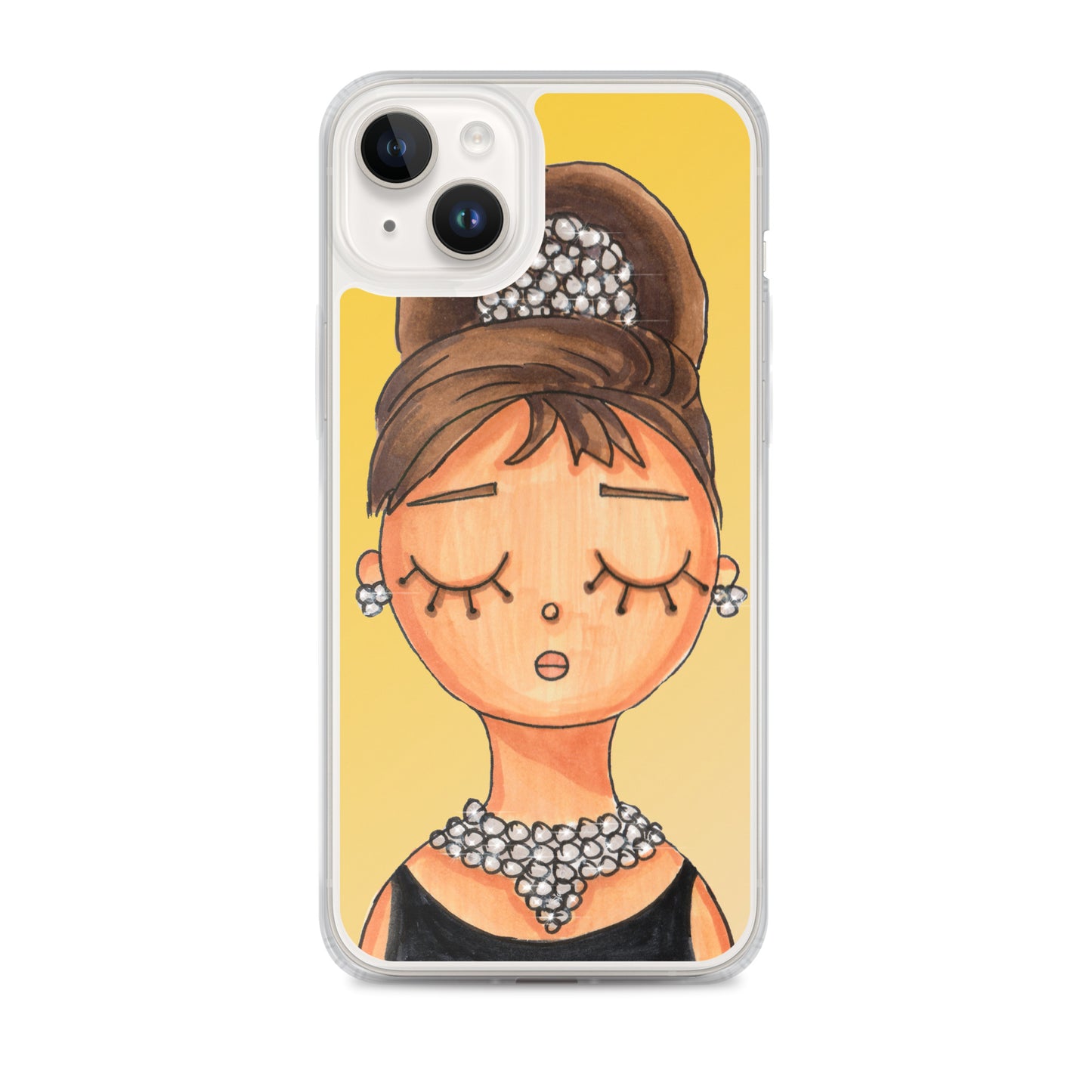 Audrey, Holly Golightly, Clear Case for iPhone®