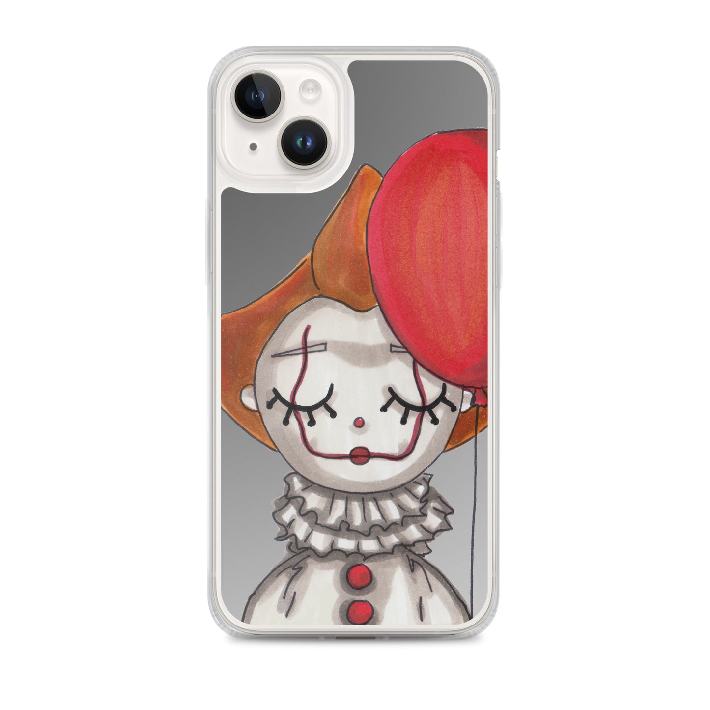 Clown, Balloon, Halloween, Clear Case for iPhone®