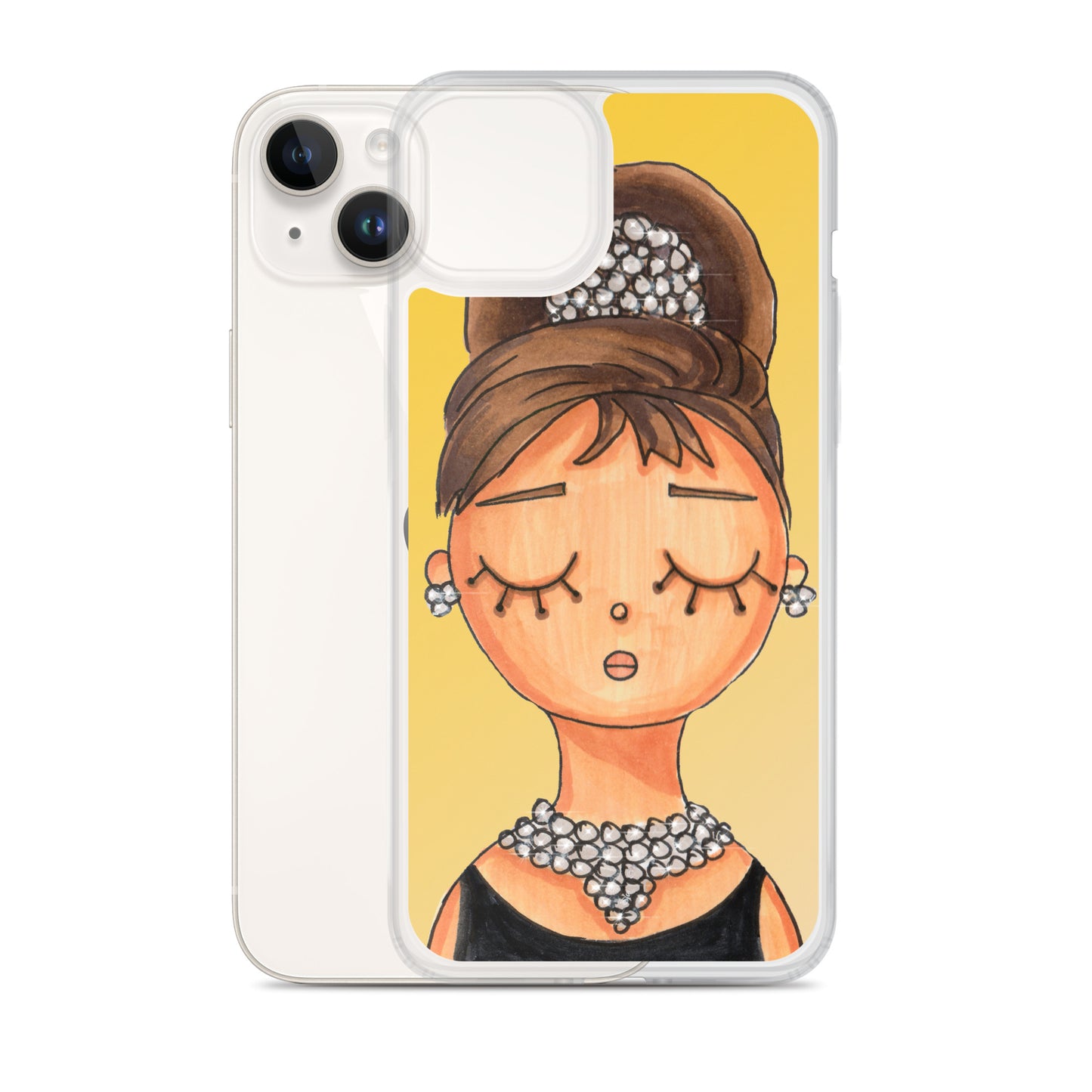 Audrey, Holly Golightly, Clear Case for iPhone®