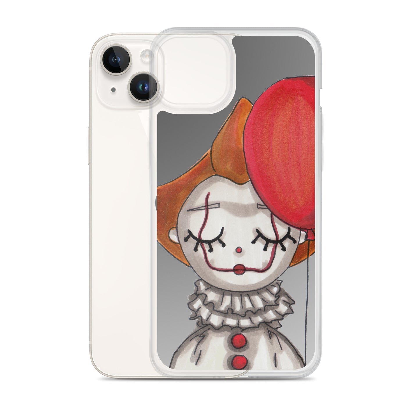 Clown, Balloon, Halloween, Clear Case for iPhone®