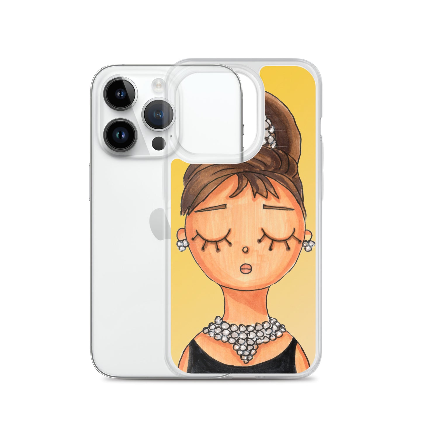 Audrey, Holly Golightly, Clear Case for iPhone®