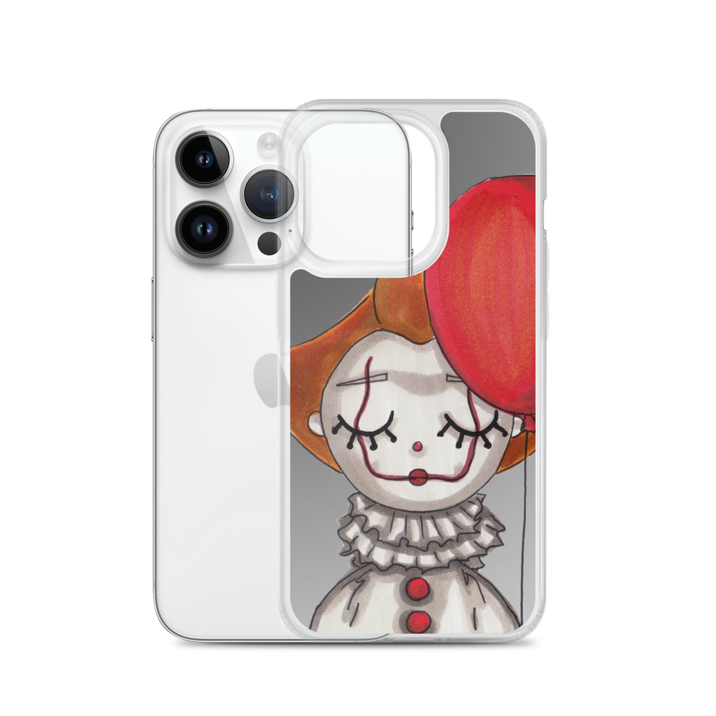 Clown, Balloon, Halloween, Clear Case for iPhone®