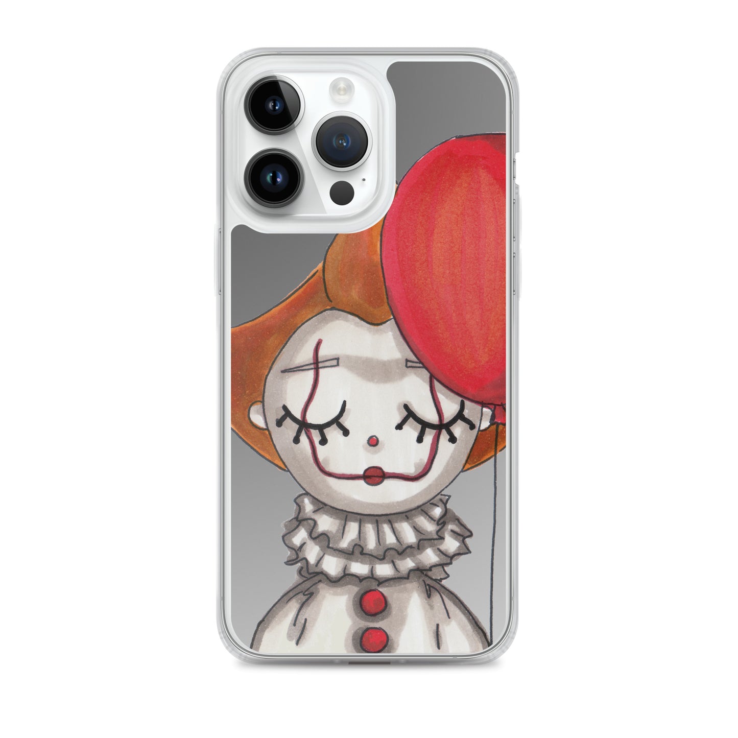 Clown, Balloon, Halloween, Clear Case for iPhone®