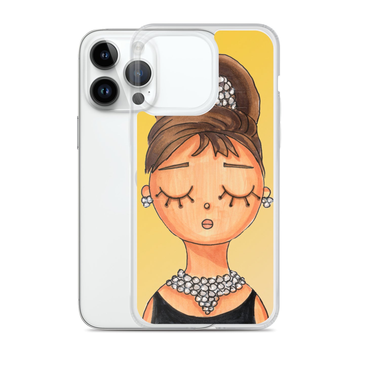 Audrey, Holly Golightly, Clear Case for iPhone®