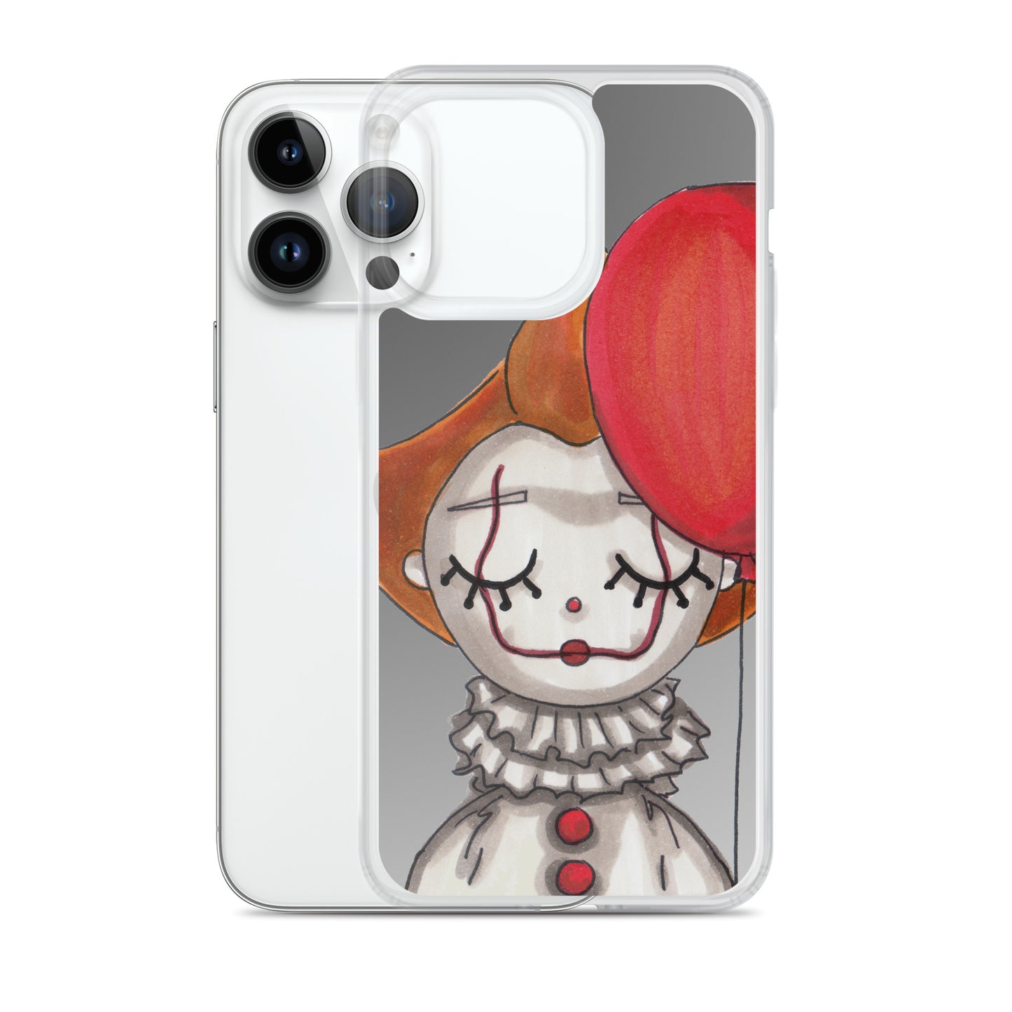 Clown, Balloon, Halloween, Clear Case for iPhone®