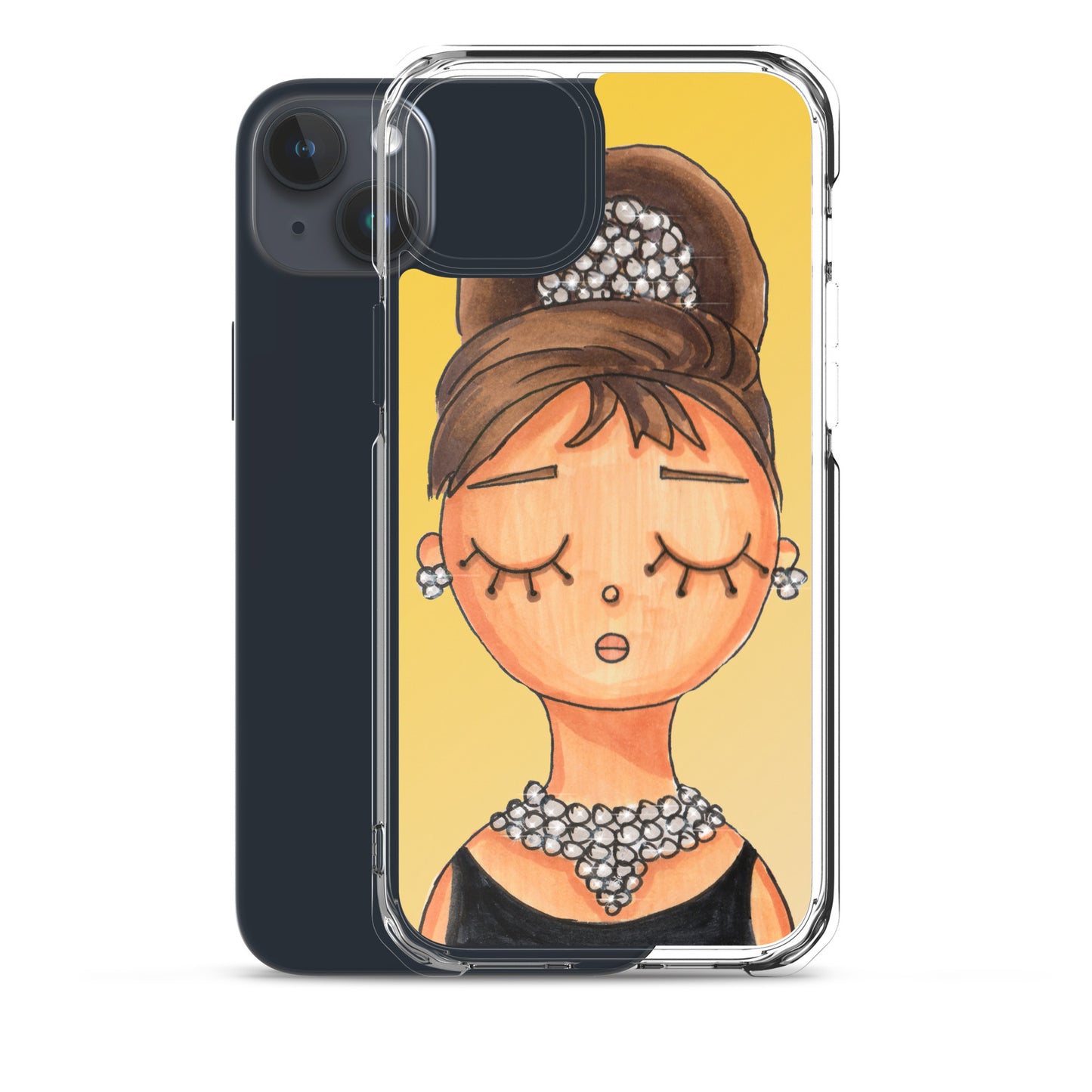 Audrey, Holly Golightly, Clear Case for iPhone®