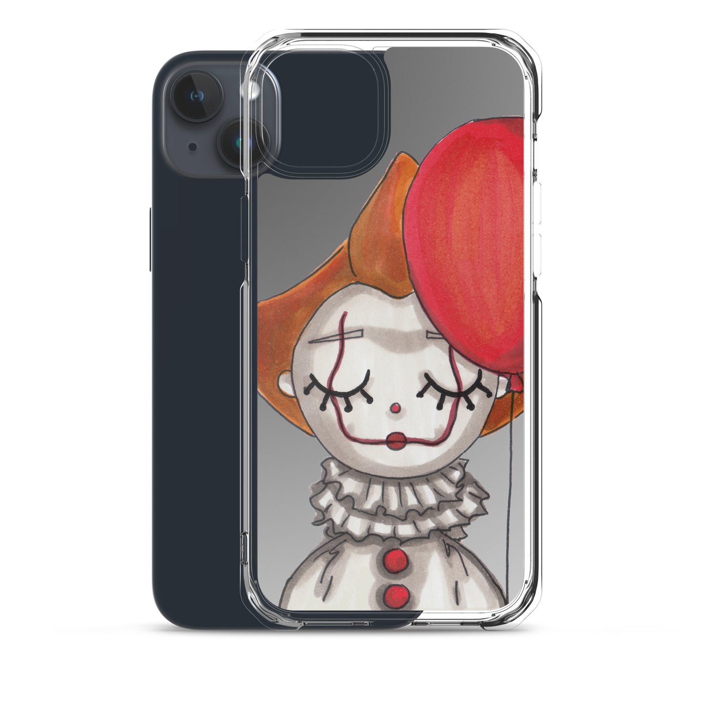 Clown, Balloon, Halloween, Clear Case for iPhone®