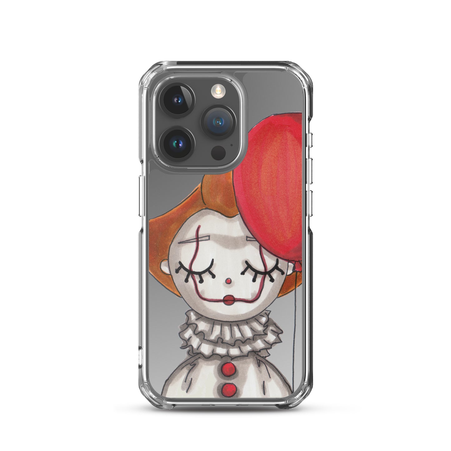 Clown, Balloon, Halloween, Clear Case for iPhone®