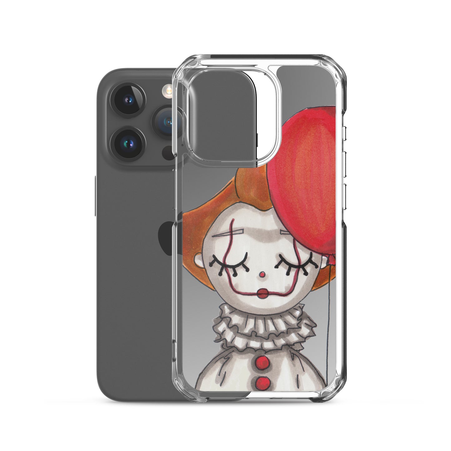 Clown, Balloon, Halloween, Clear Case for iPhone®