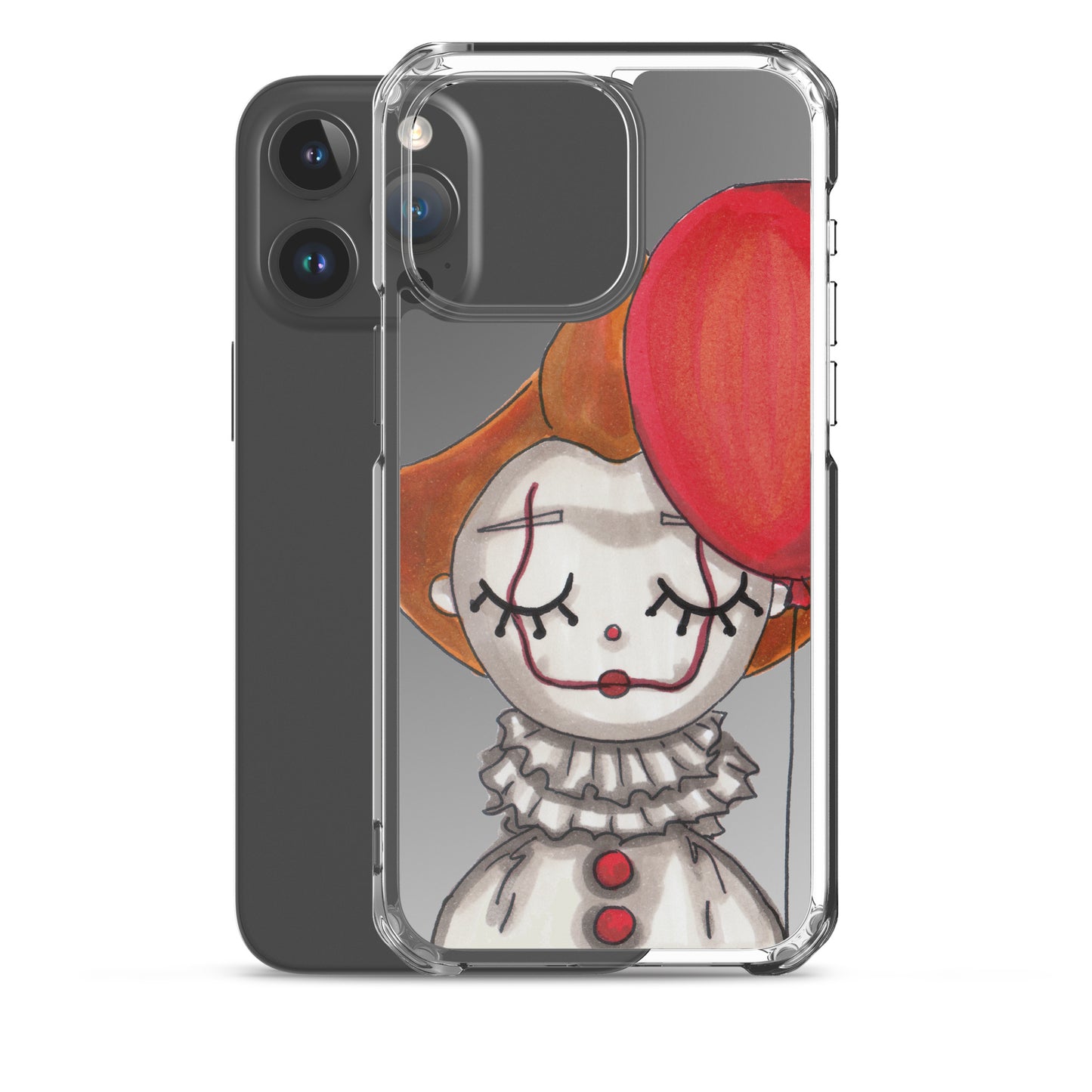 Clown, Balloon, Halloween, Clear Case for iPhone®