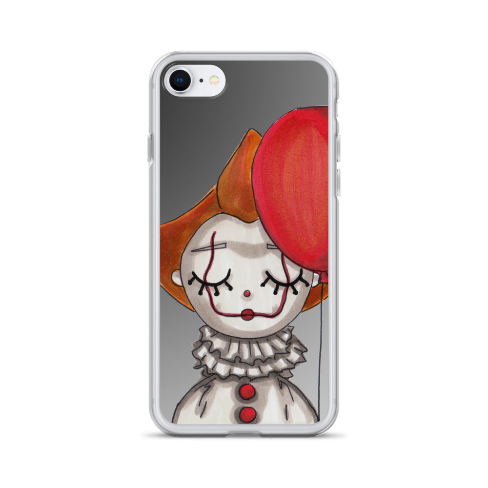 Clown, Balloon, Halloween, Clear Case for iPhone®