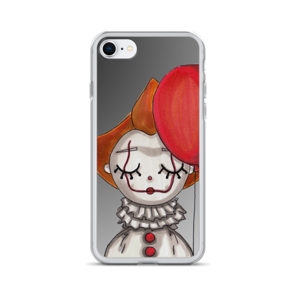 Clown, Balloon, Halloween, Clear Case for iPhone®