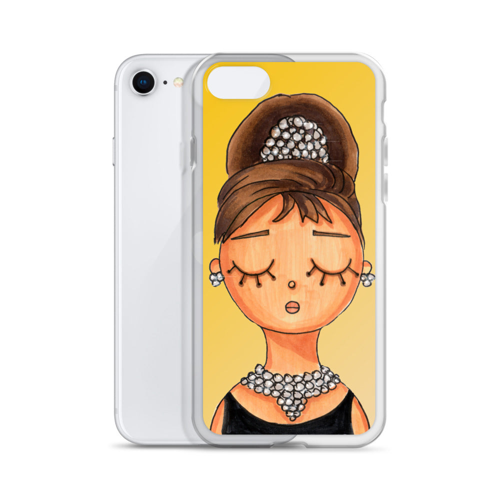 Audrey, Holly Golightly, Clear Case for iPhone®