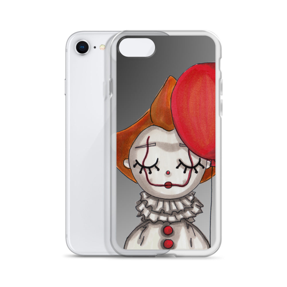 Clown, Balloon, Halloween, Clear Case for iPhone®