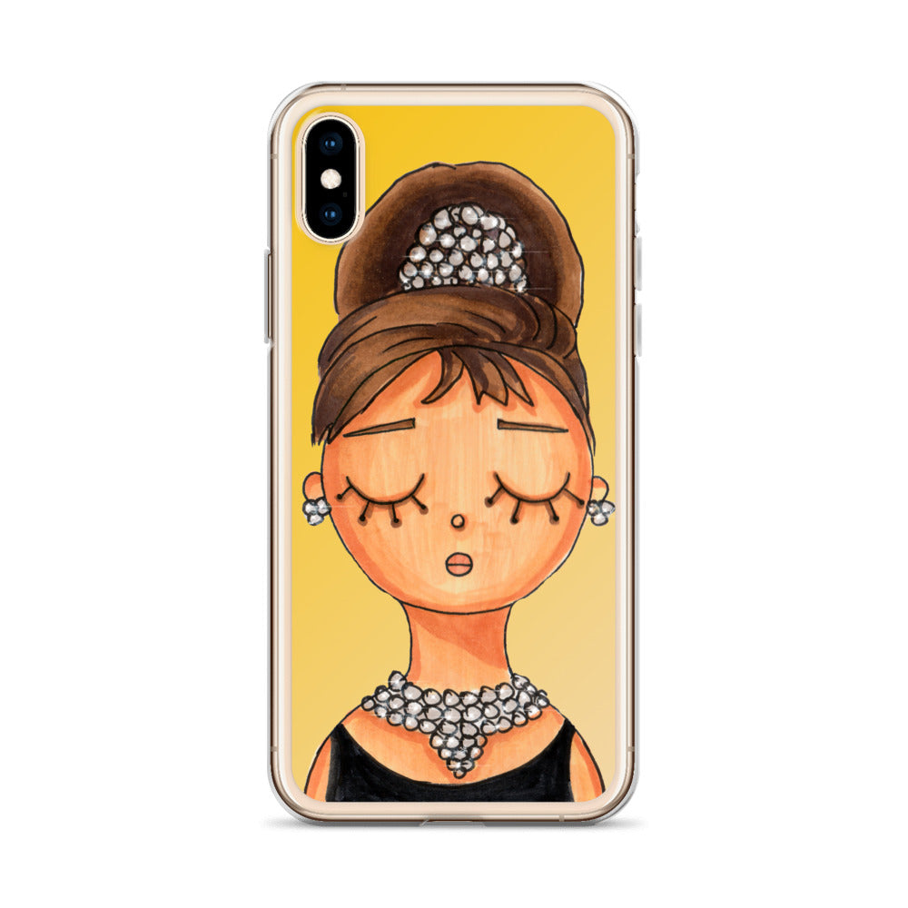 Audrey, Holly Golightly, Clear Case for iPhone®