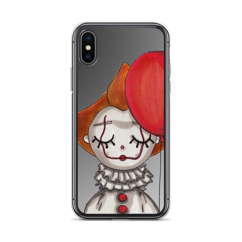 Clown, Balloon, Halloween, Clear Case for iPhone®