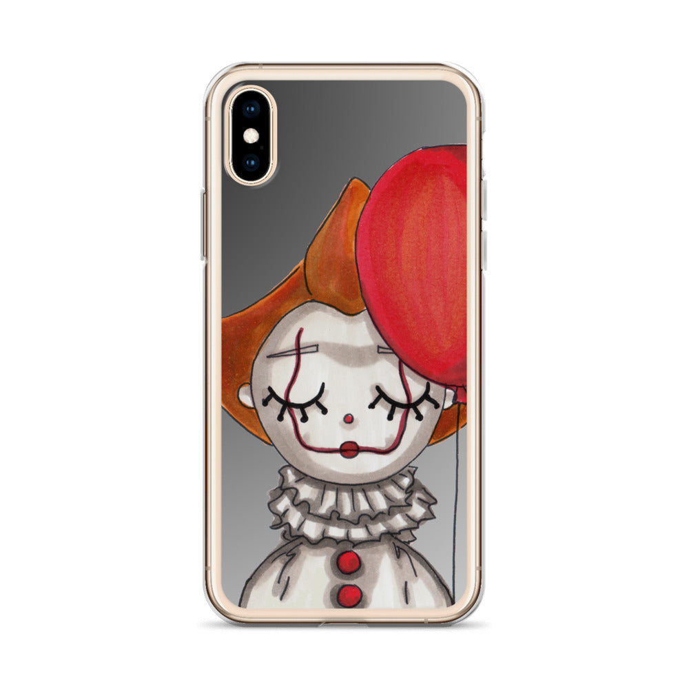 Clown, Balloon, Halloween, Clear Case for iPhone®