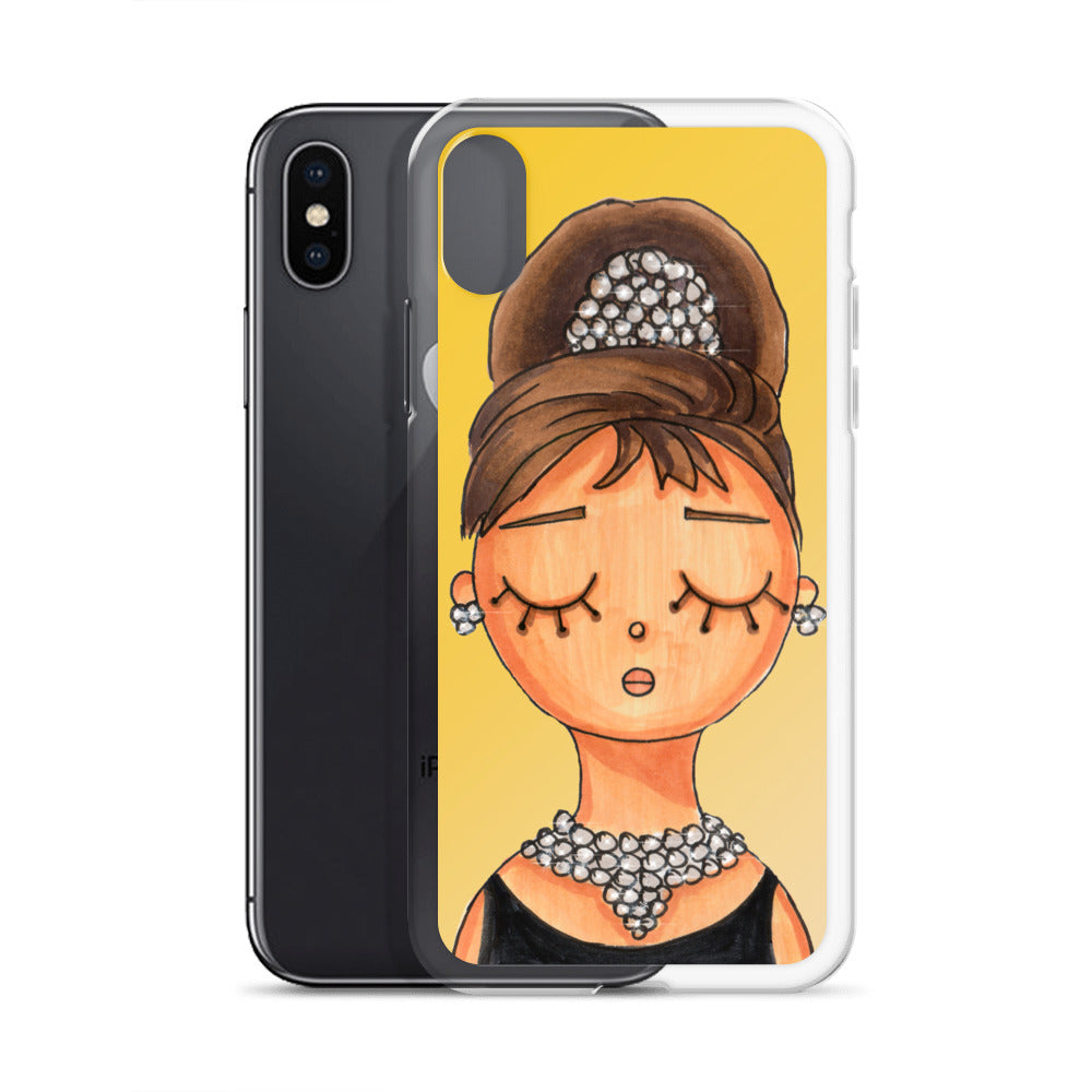 Audrey, Holly Golightly, Clear Case for iPhone®