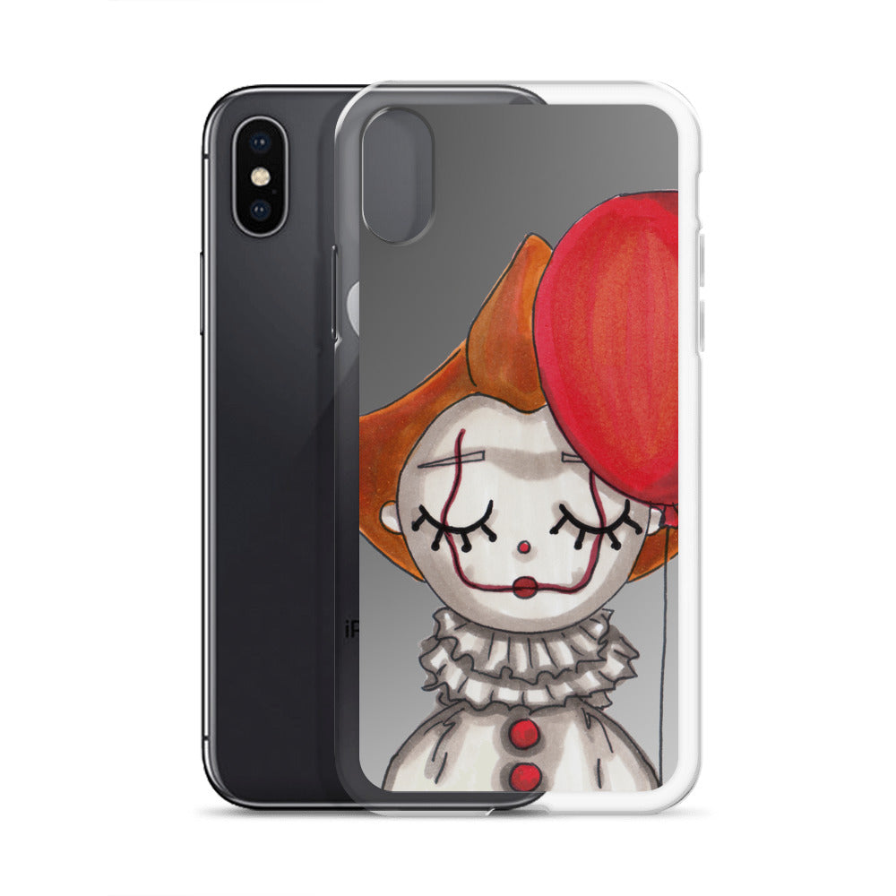 Clown, Balloon, Halloween, Clear Case for iPhone®