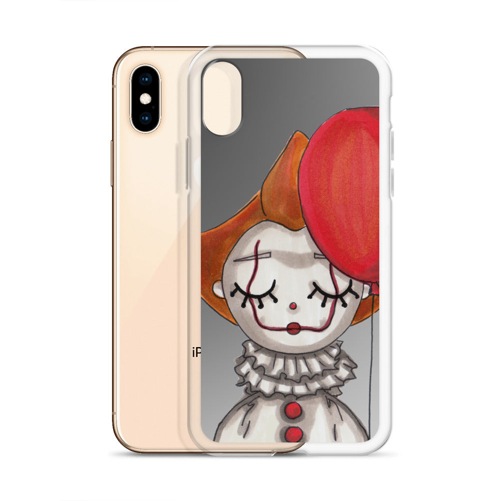 Clown, Balloon, Halloween, Clear Case for iPhone®