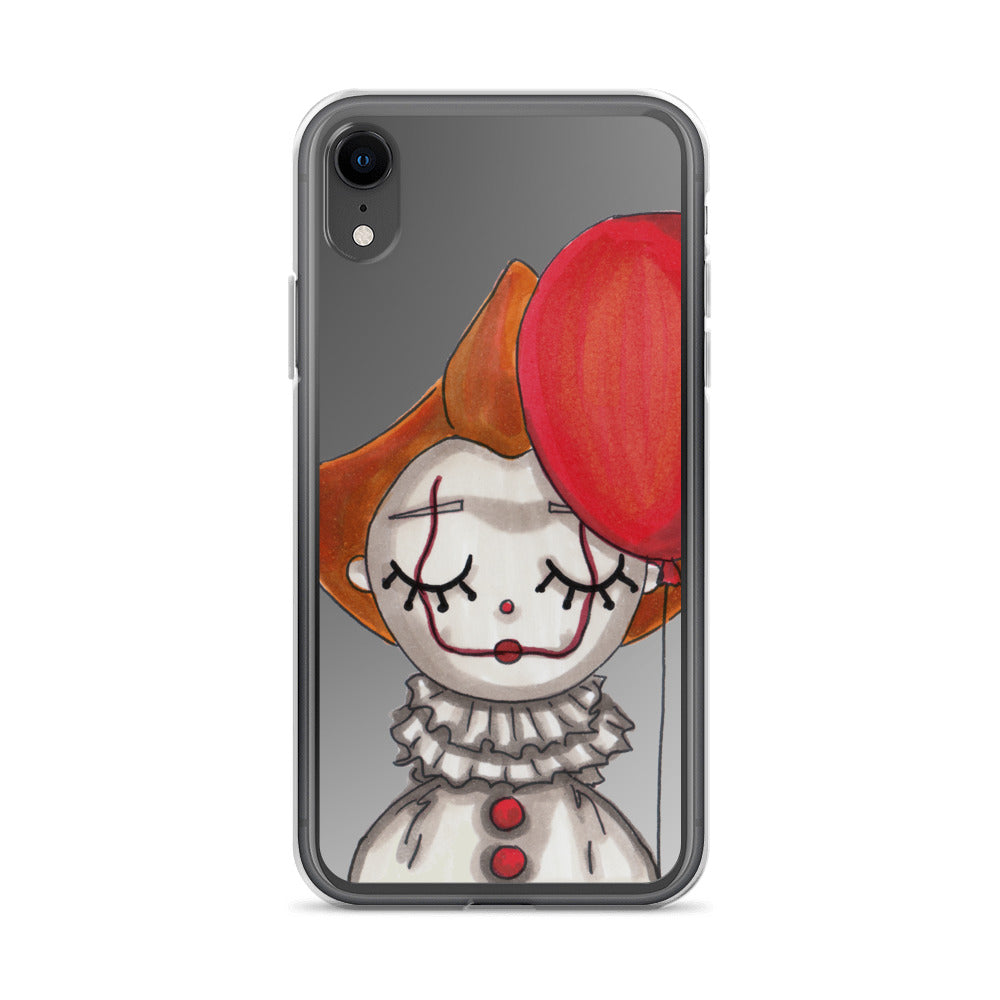 Clown, Balloon, Halloween, Clear Case for iPhone®