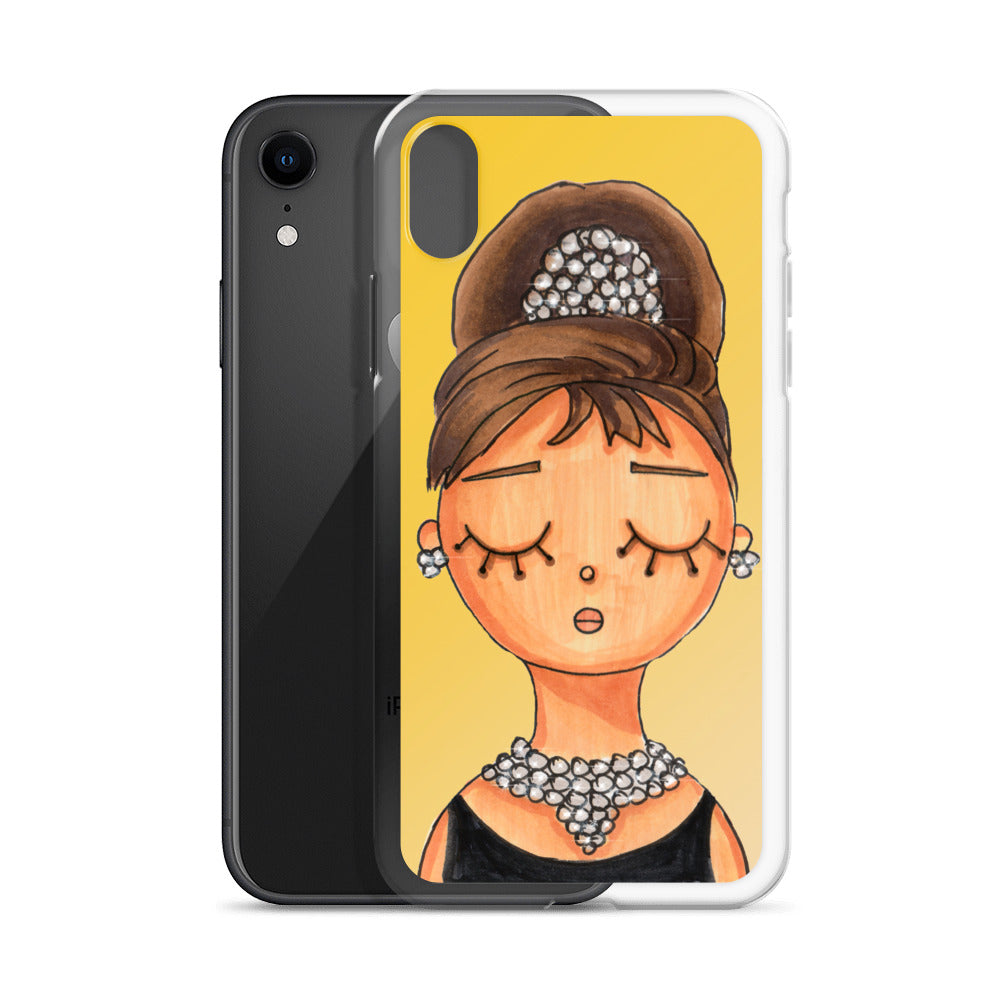 Audrey, Holly Golightly, Clear Case for iPhone®