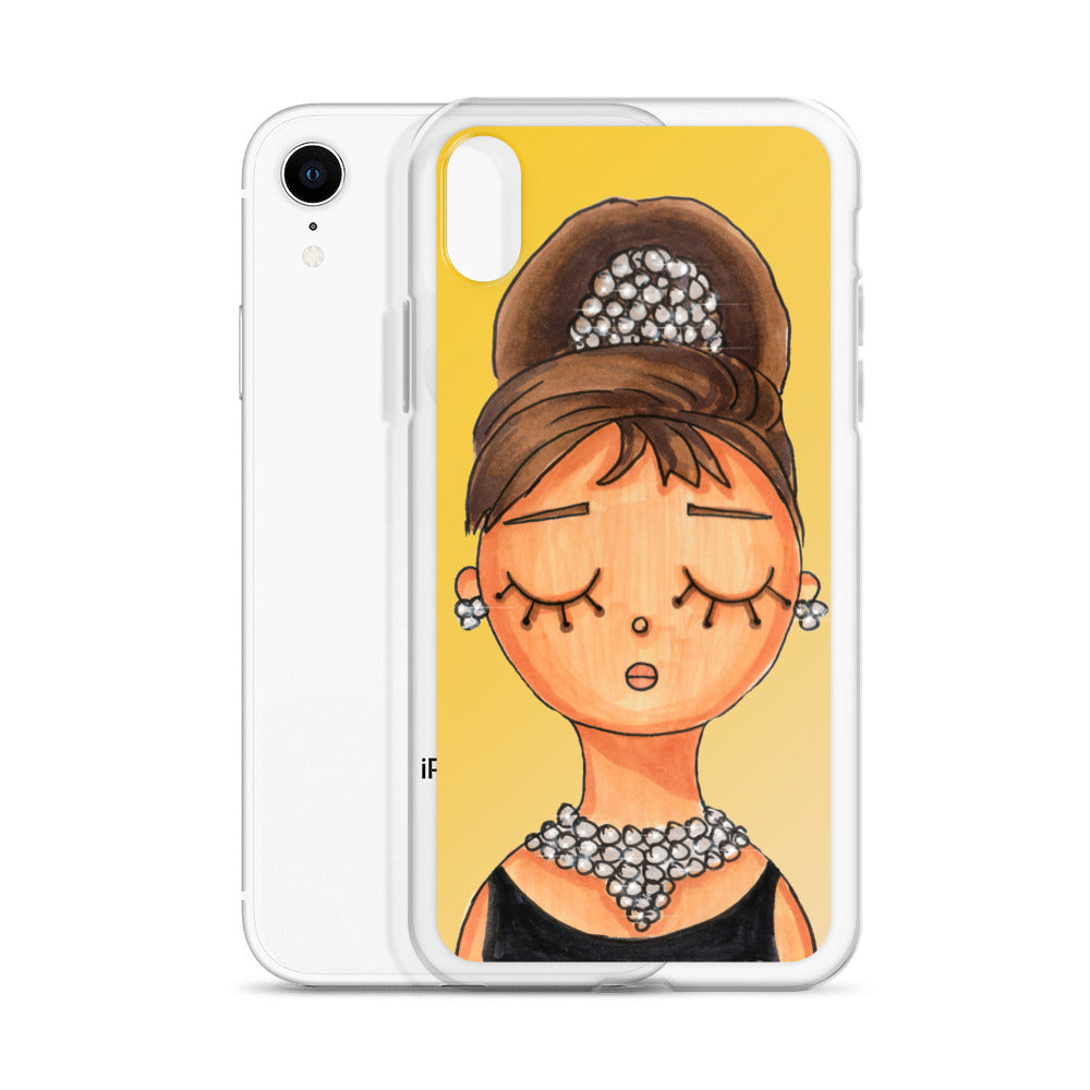 Audrey, Holly Golightly, Clear Case for iPhone®