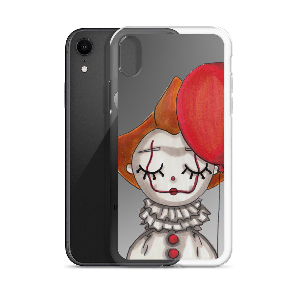 Clown, Balloon, Halloween, Clear Case for iPhone®