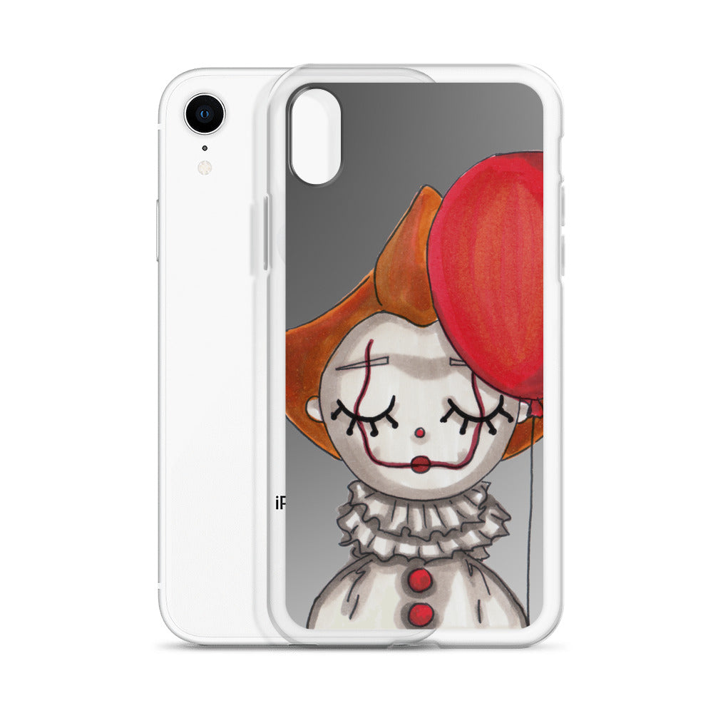 Clown, Balloon, Halloween, Clear Case for iPhone®