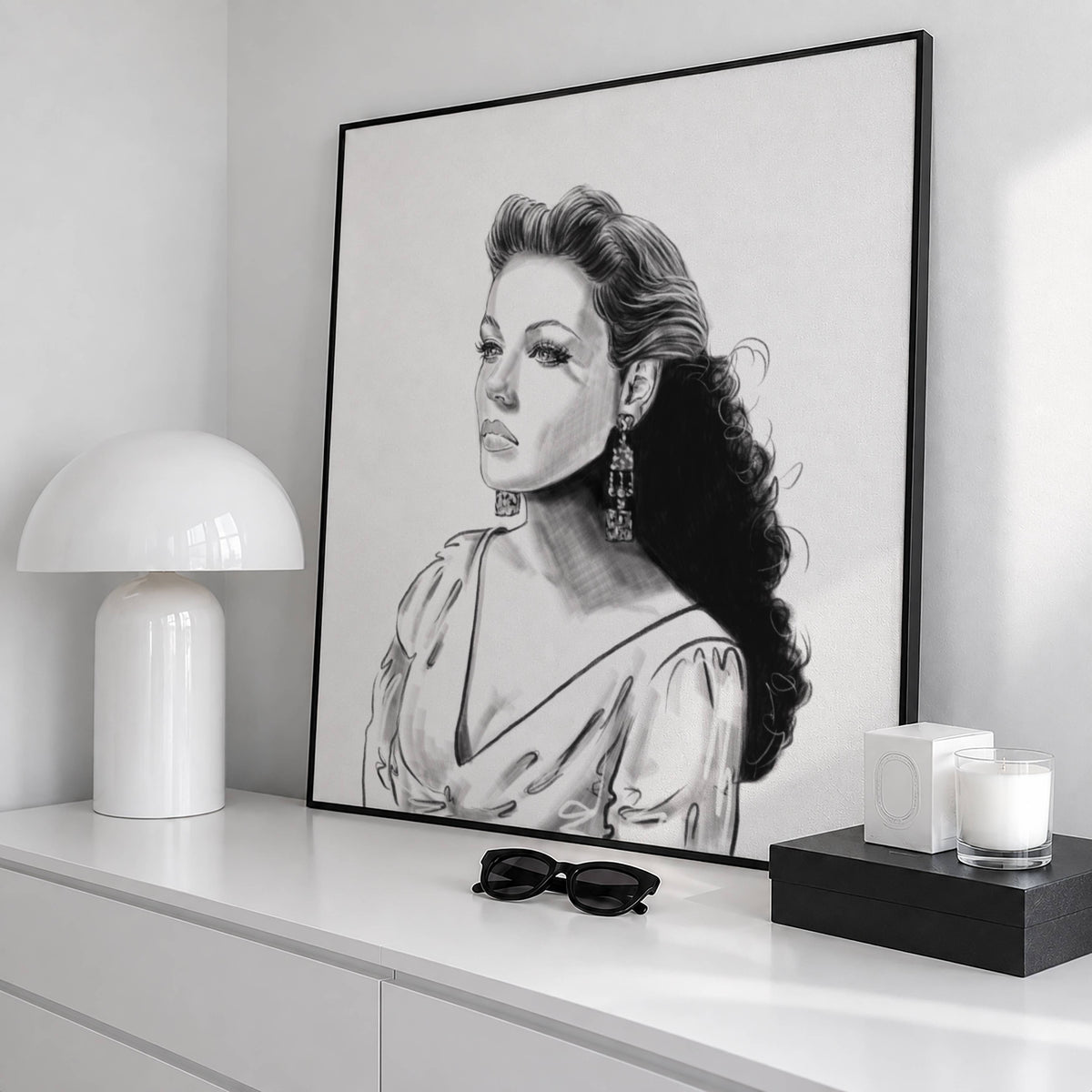 Gene Tierney | Framed Fine Art Print