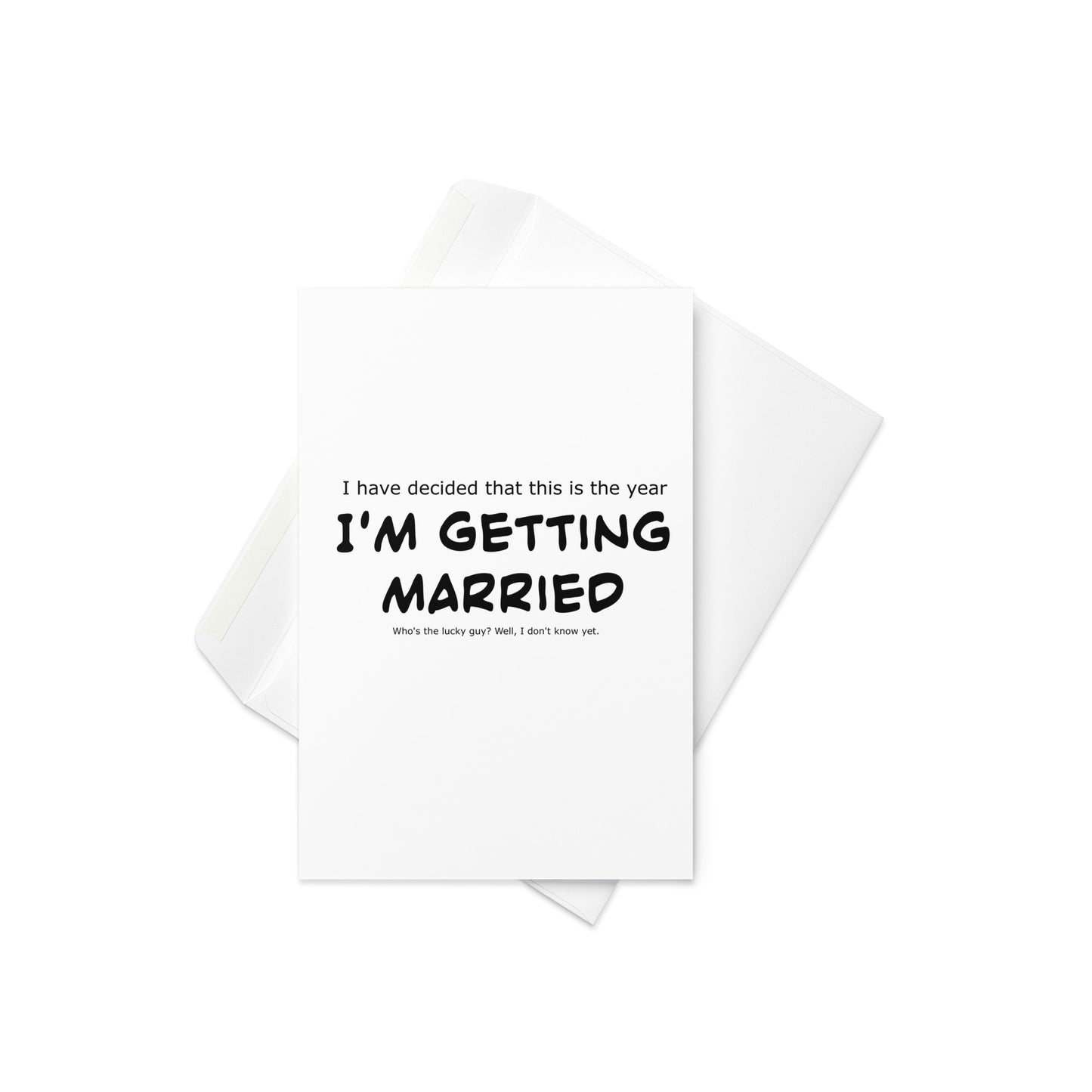 I'm getting married, Wedding, Bride, Marriage, Greeting card