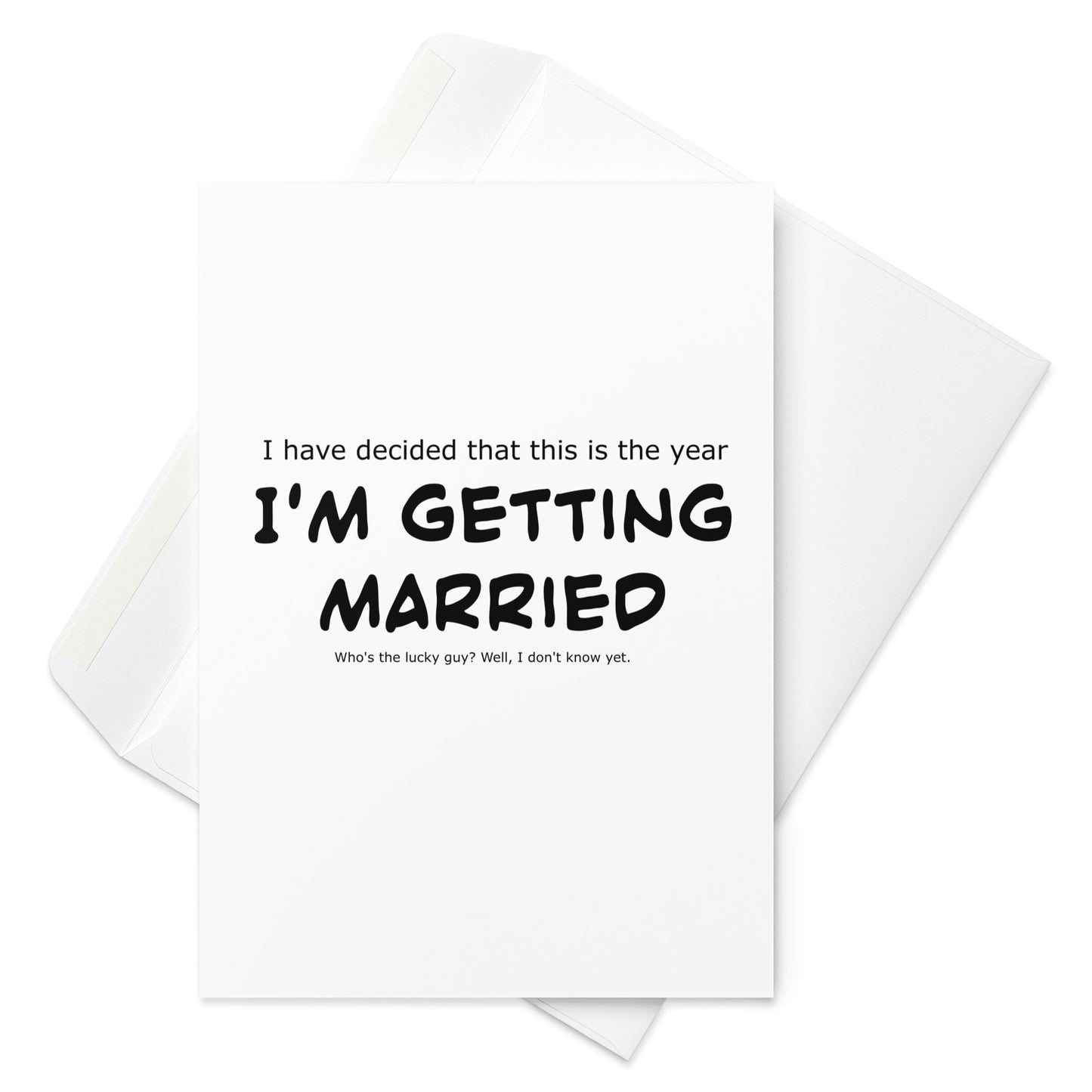 I'm getting married, Wedding, Bride, Marriage, Greeting card