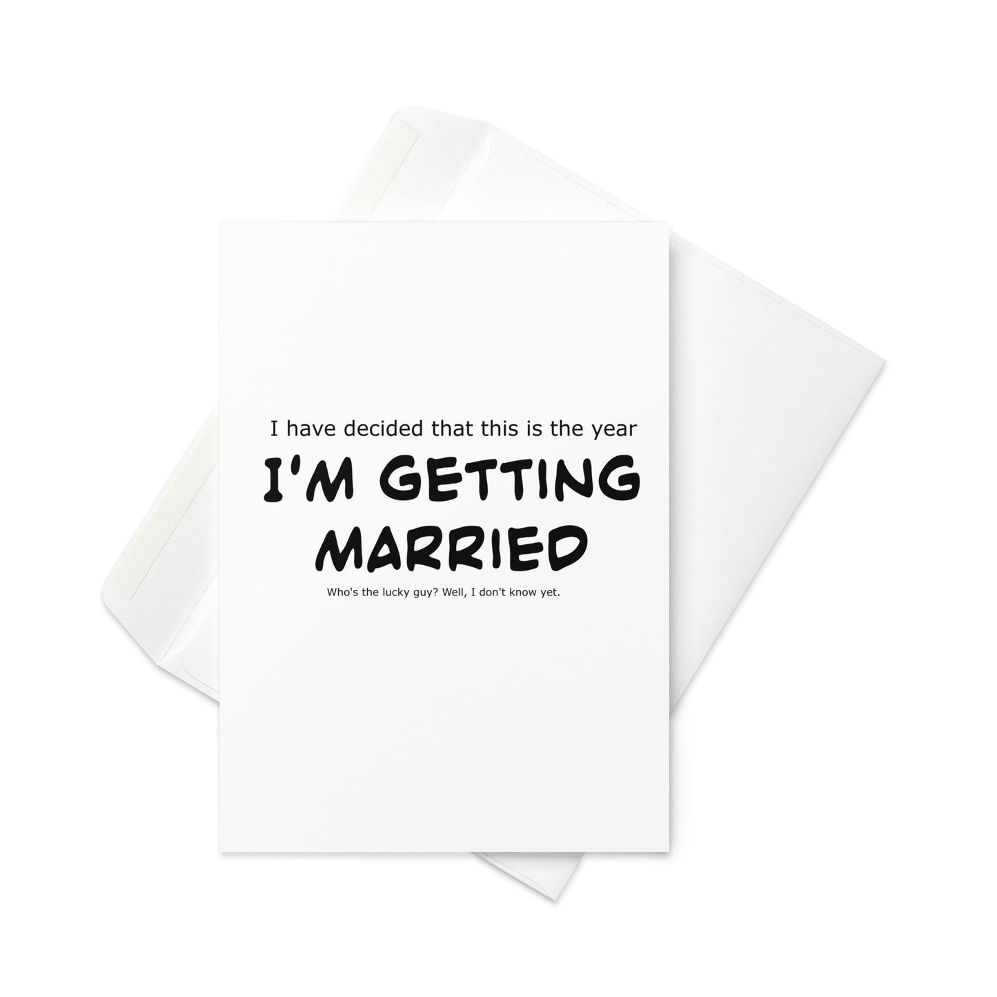 I'm getting married, Wedding, Bride, Marriage, Greeting card