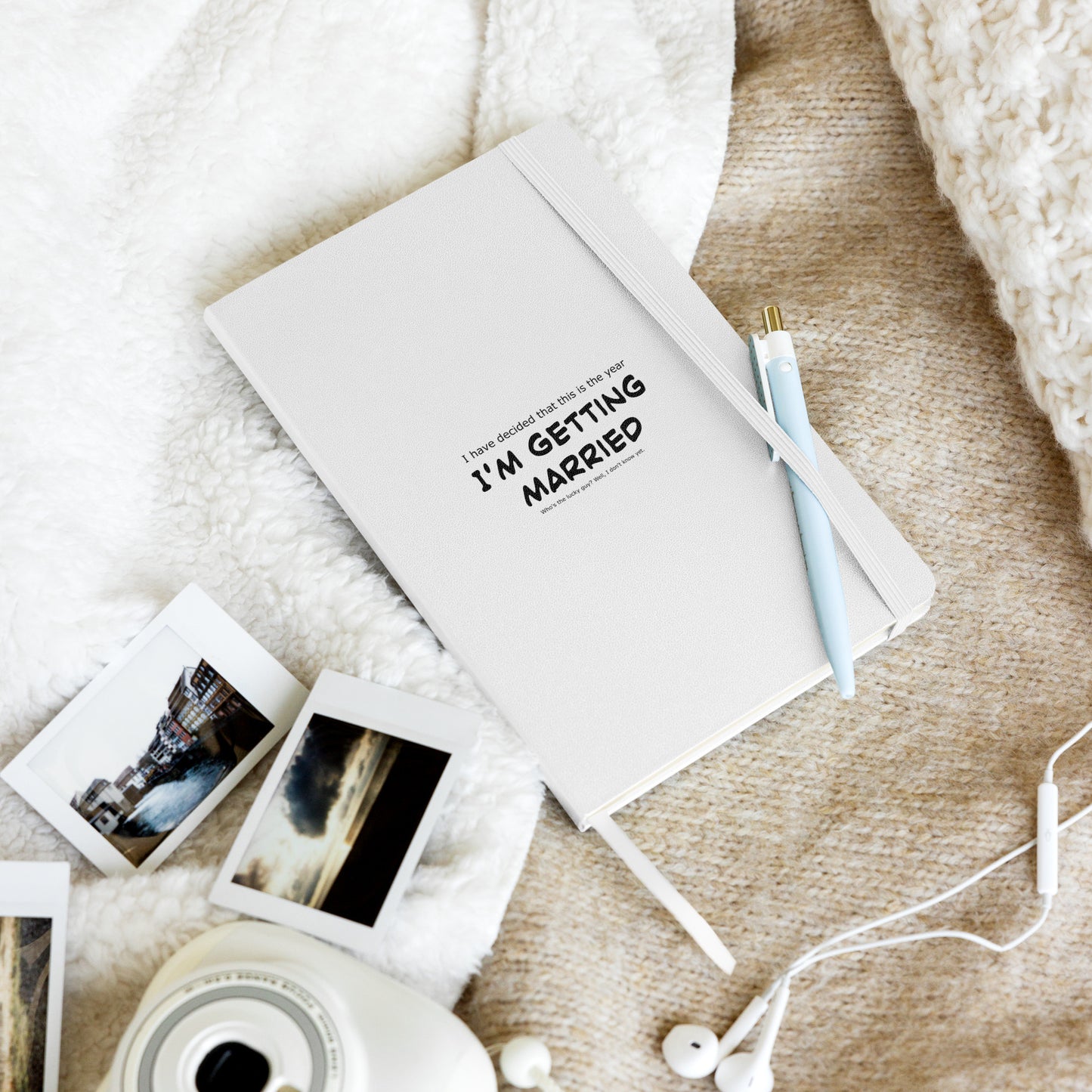 I'm getting married, Hardcover bound notebook