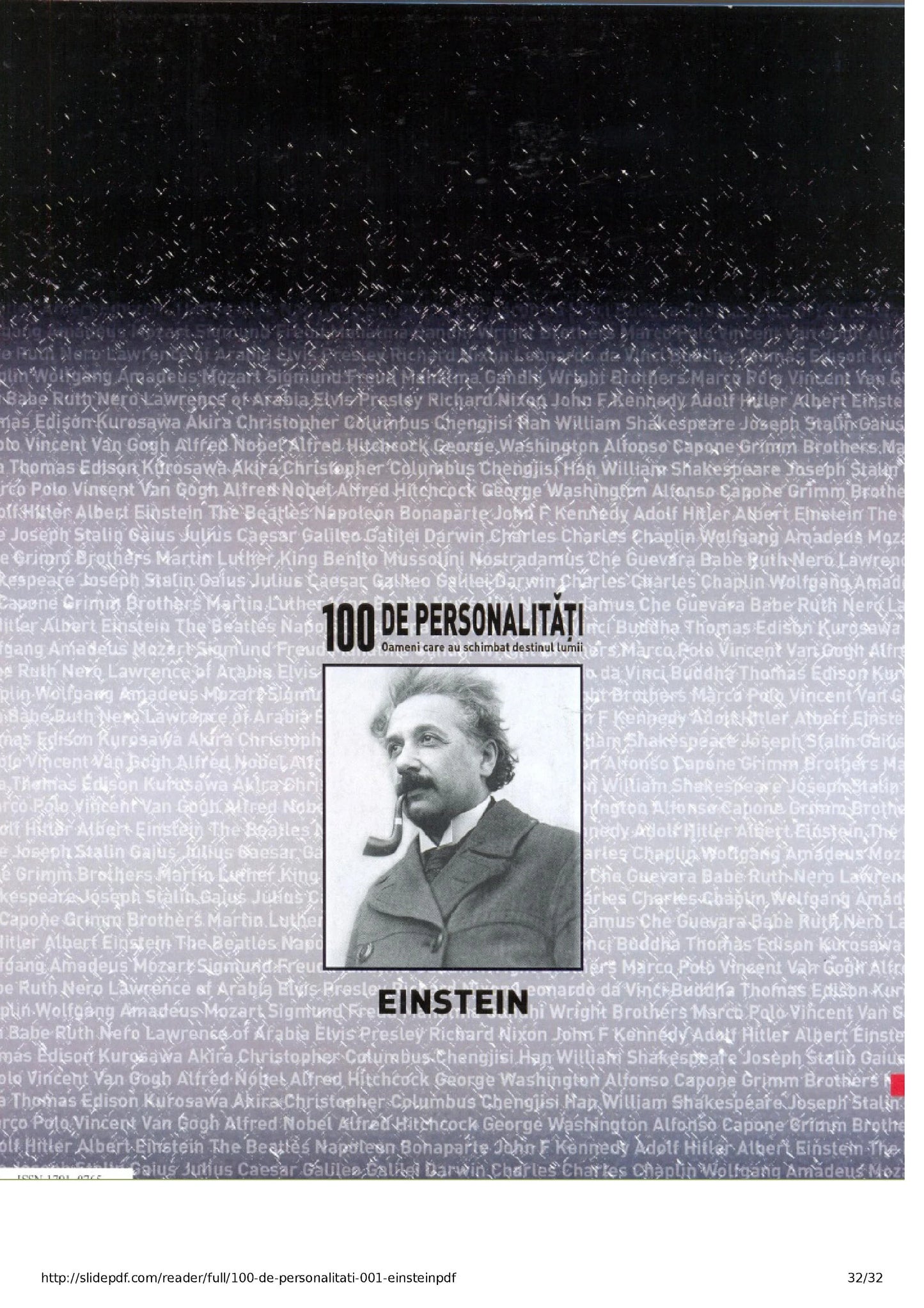 ORIGINAL Romanian Magazine, Albert Einstein, 100 de personalitati, 2007