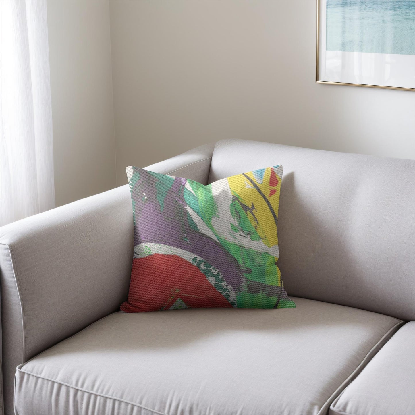 Modern Contemporary Abstract Art, Woven Pillows