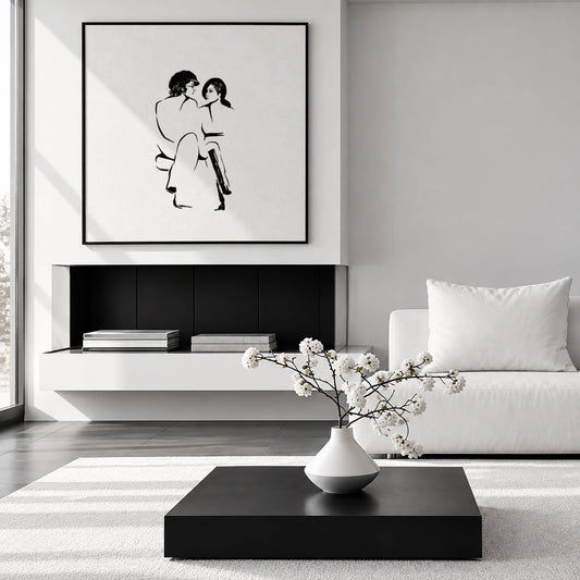 John Lennon and Yoko Ono | Framed Fine Art Print