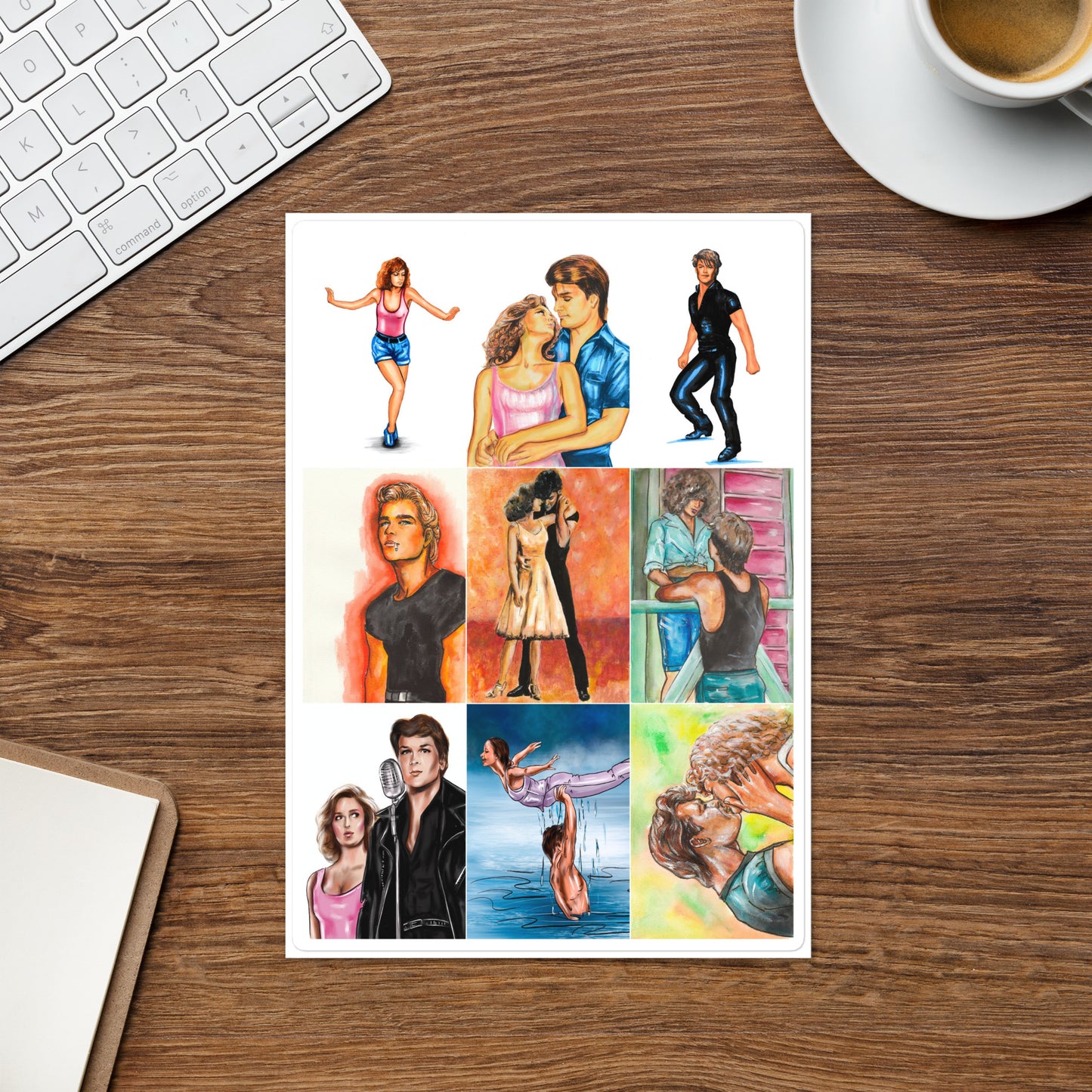 Jennifer Grey, Baby, Patrick Swayze, Johnny Castle, Dirty Dancing, Sticker sheet