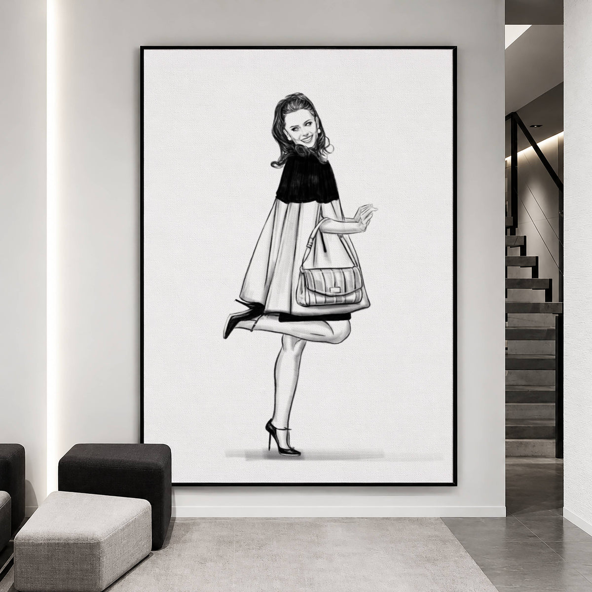 Lily Collins in Emily in Paris | Framed Fine Art Print