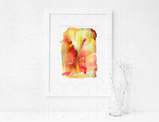 Modern Watercolor Painting, Abstract Art, Wall Home Decor, INSTANT DOWNLOAD