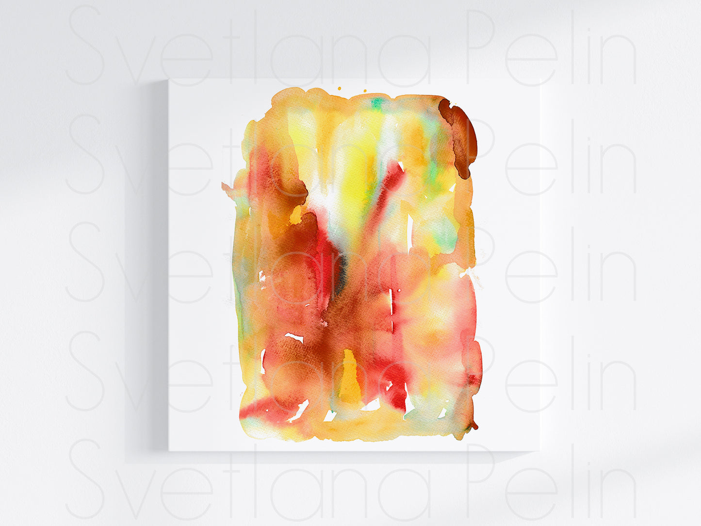 Modern Watercolor Painting, Abstract Art, Wall Home Decor, INSTANT DOWNLOAD