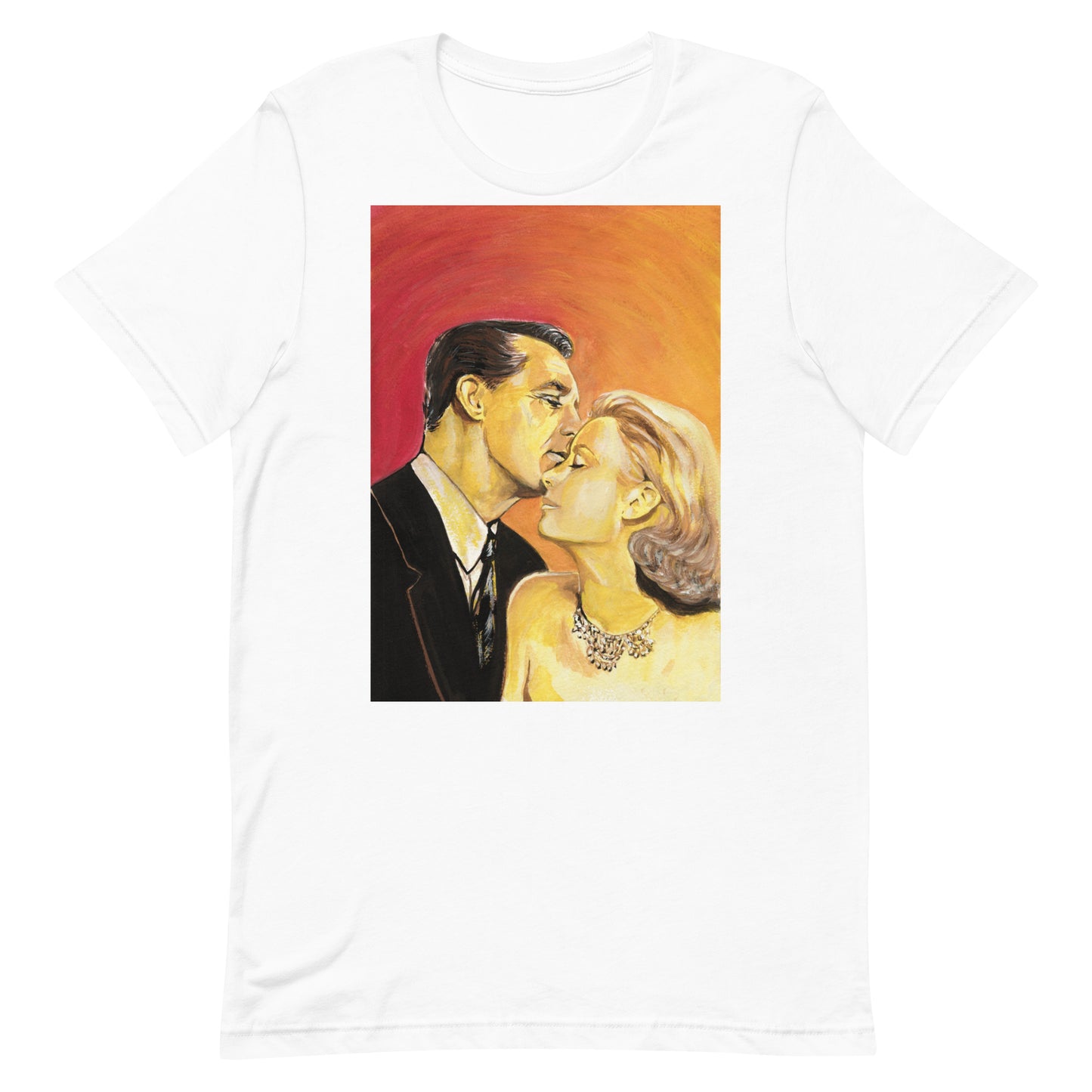 Cary Grant, Grace Kelly, Kiss, Unisex t-shirt