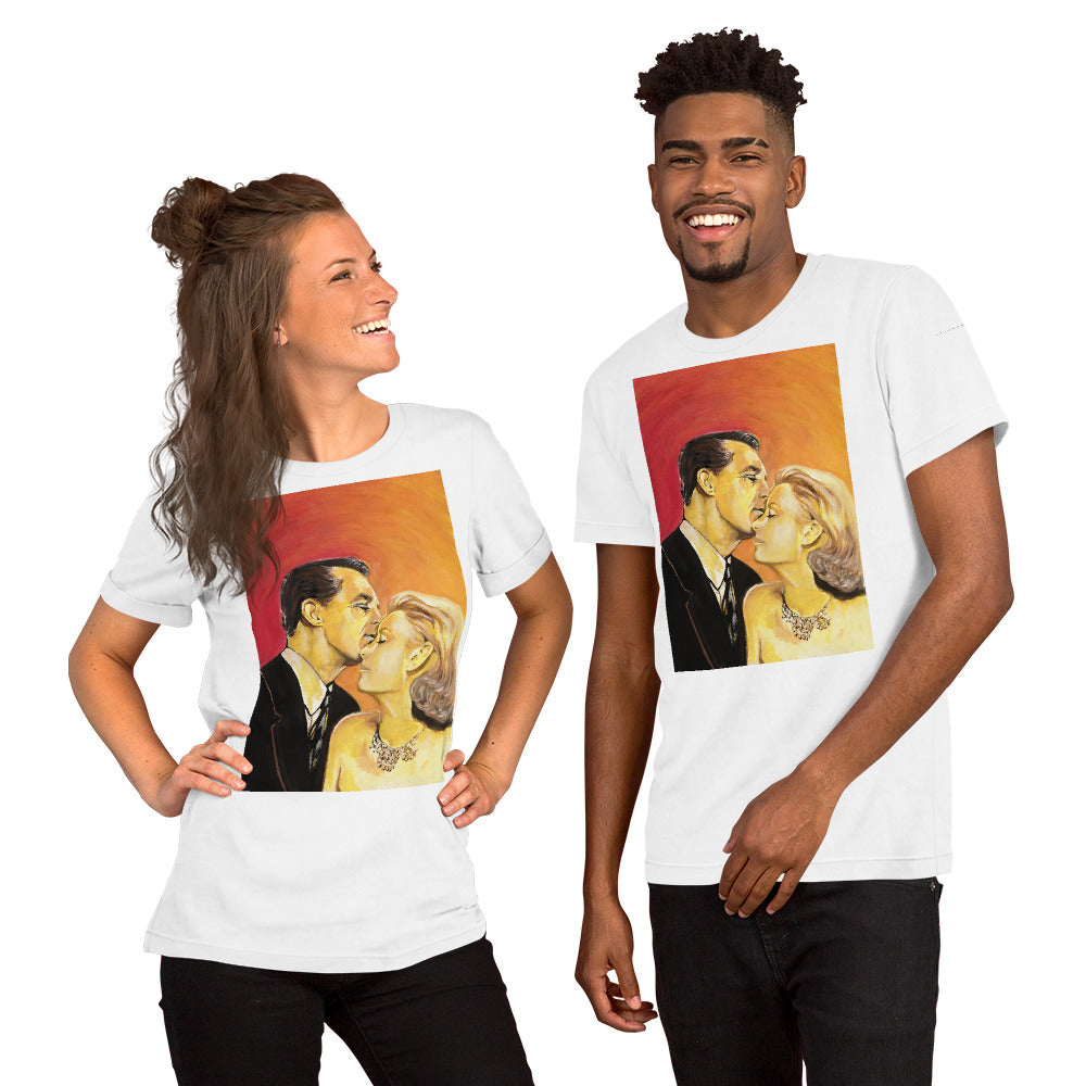 Cary Grant, Grace Kelly, Kiss, Unisex t-shirt