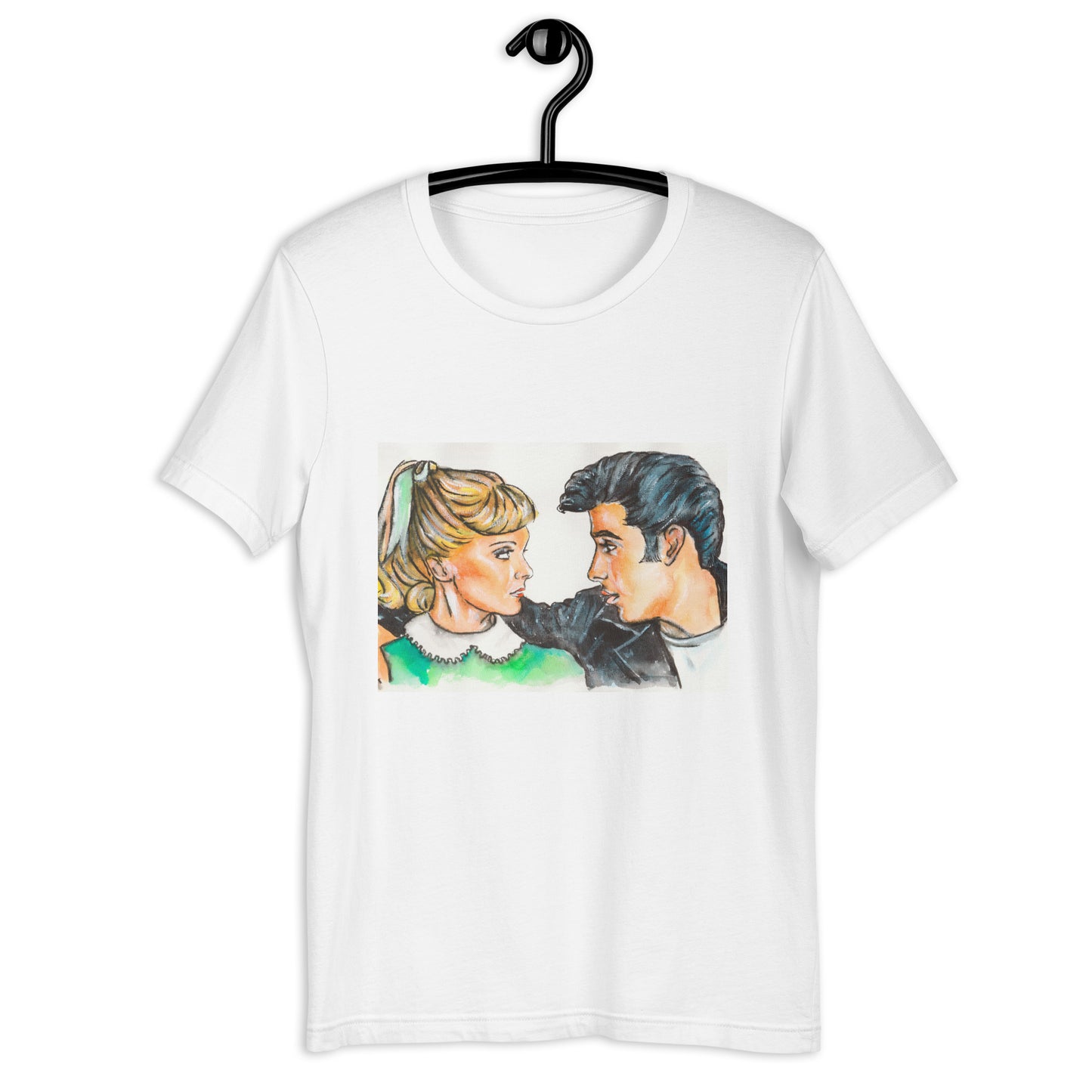 John Travolta, Olivia Newton-John, Grease, Unisex t-shirt