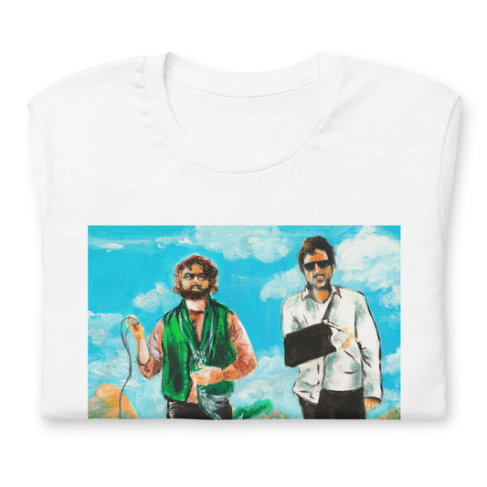 Zach Galifianakis, Robert Downey, Due Date, Unisex t-shirt