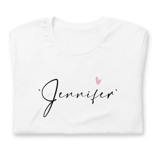 Jennifer, Girl name, Unisex t-shirt