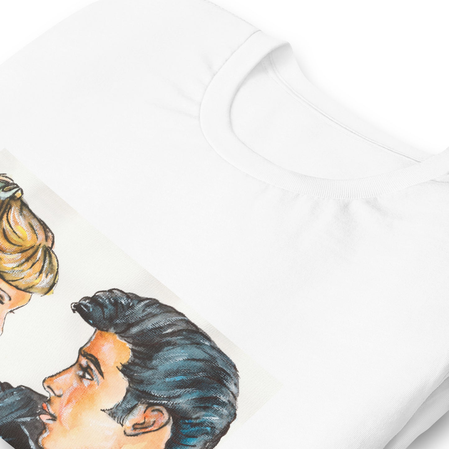 John Travolta, Olivia Newton-John, Grease, Unisex t-shirt